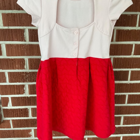 Janie & Jack quilted heart Valentine dress girl size 7 - Picture 5 of 6